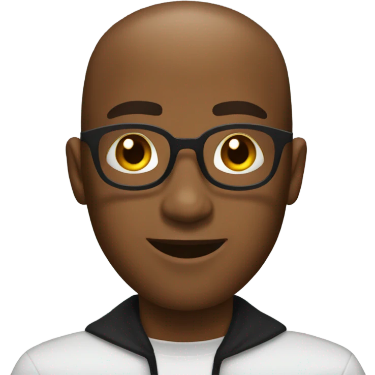 Black guy with a buzz cut at Halloween party emoji