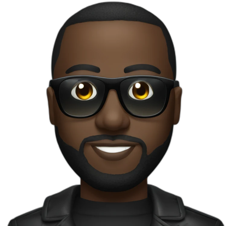 maître gims with black tinted glasses emoji