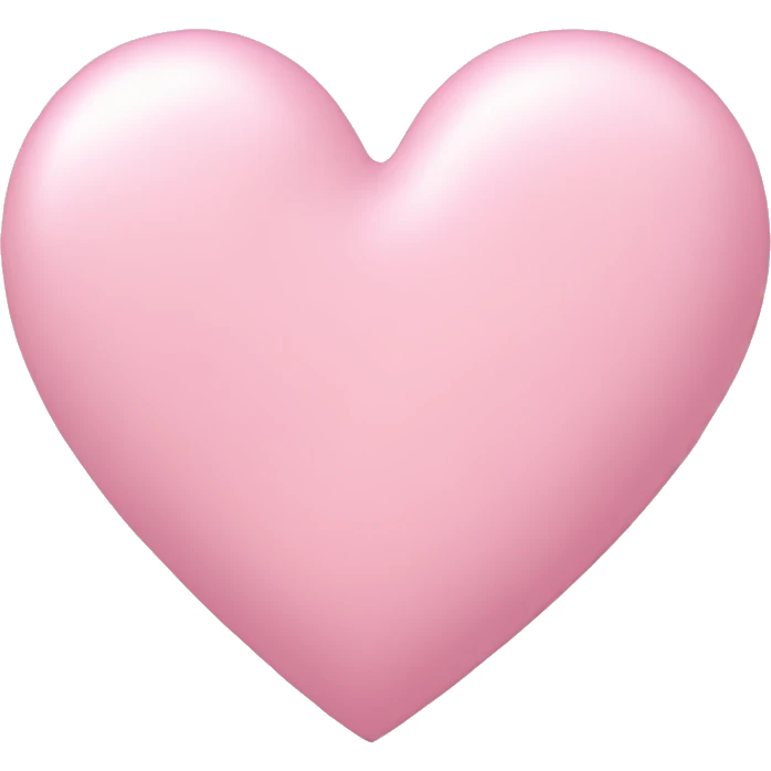Pastel pink heart emoji