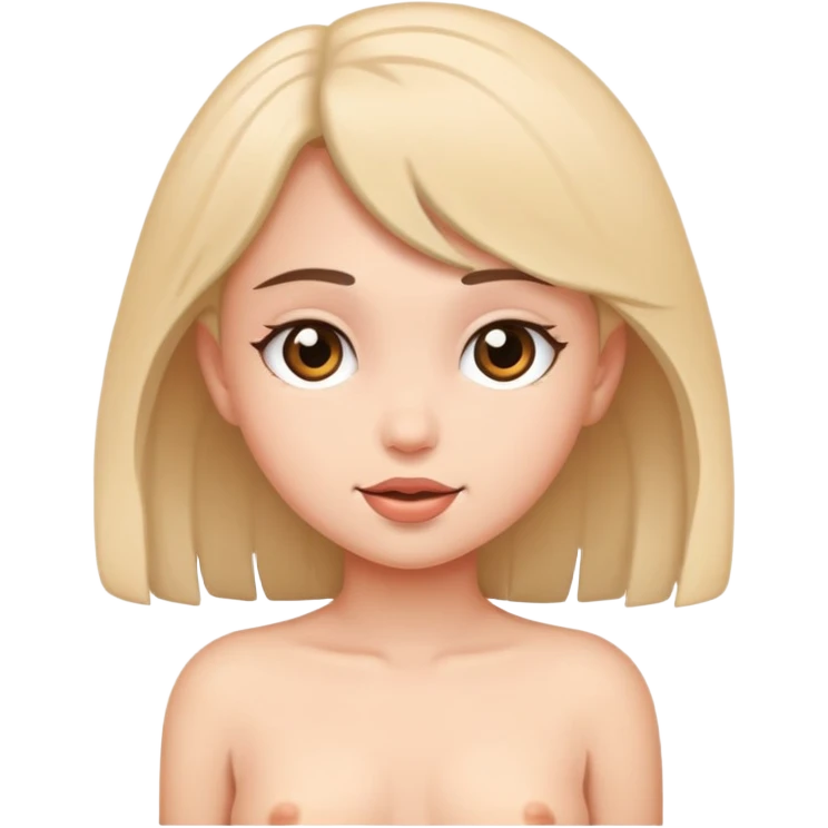 Young nude girl emoji