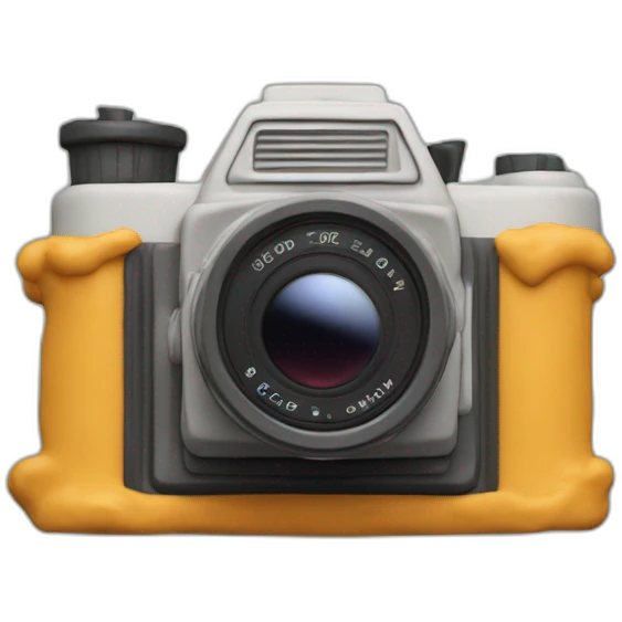 Plasticine slr film camera emoji