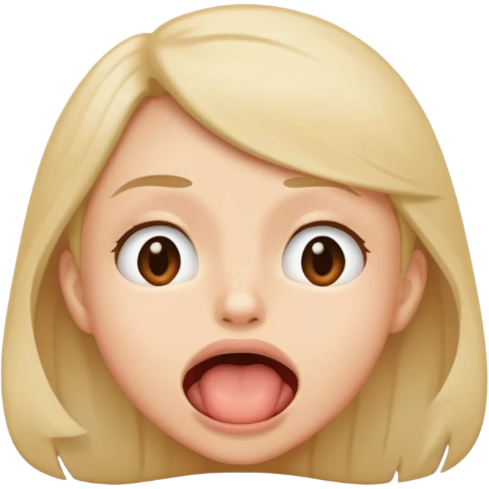 Cara de enamorado mordiendose el labio de abajo a la mitad emoji