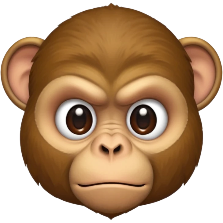 Grumpy monkey emoji