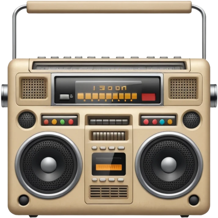 beige boombox emoji