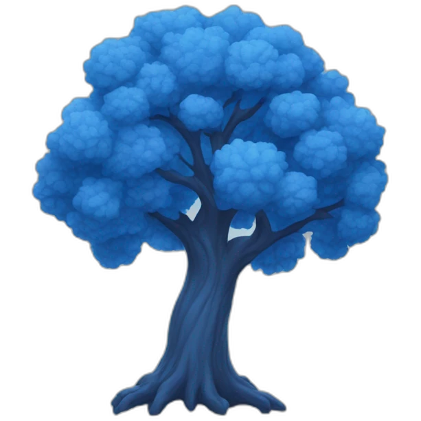 blue tree emoji