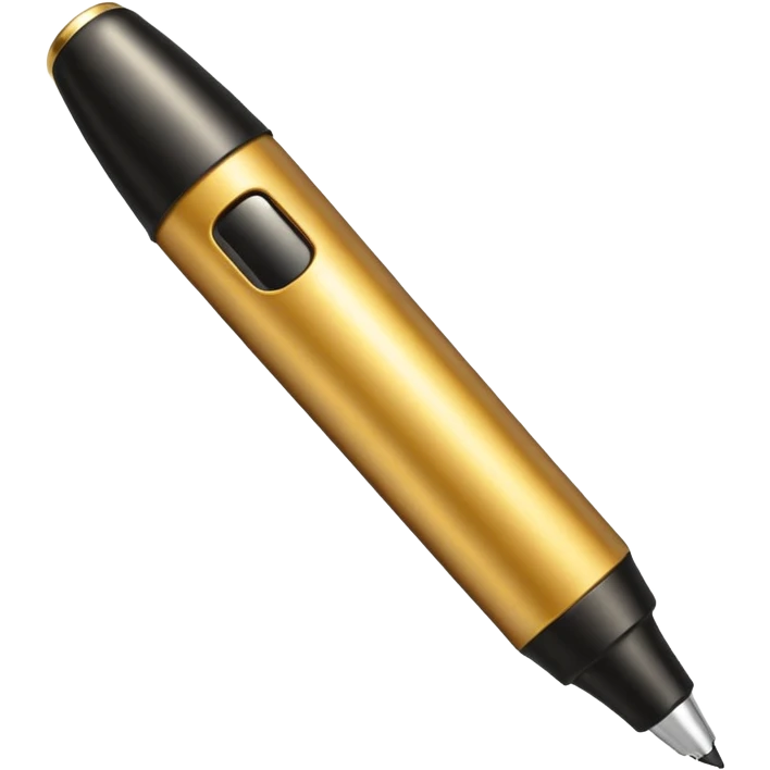 golden permanent marker emoji, with a shiny effect emoji