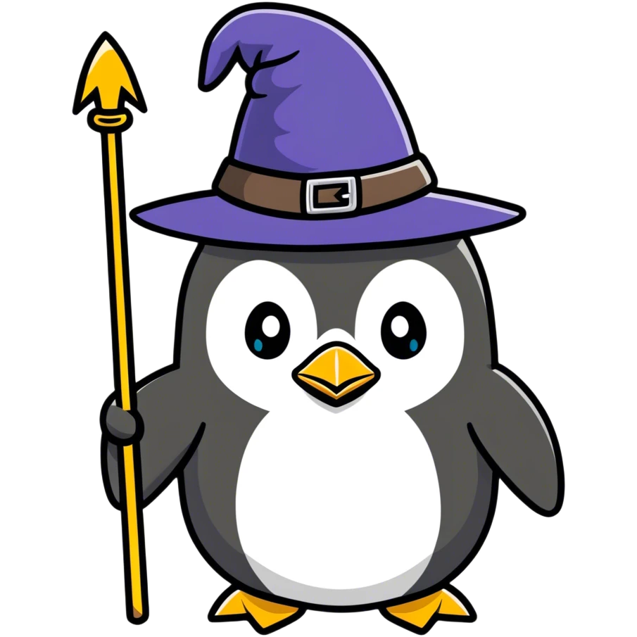 penguin wizard emoji
