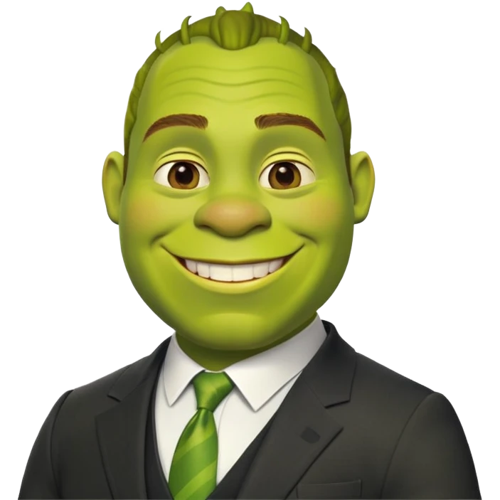 shrek in suit emoji