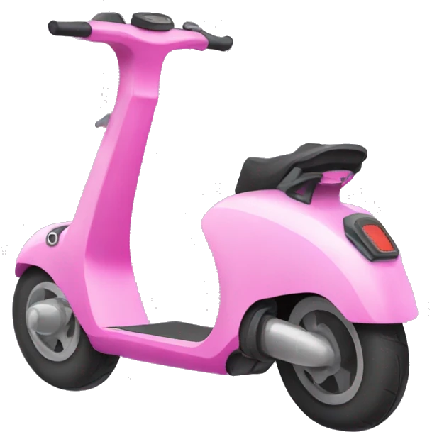 Pink electric kick scooter emoji