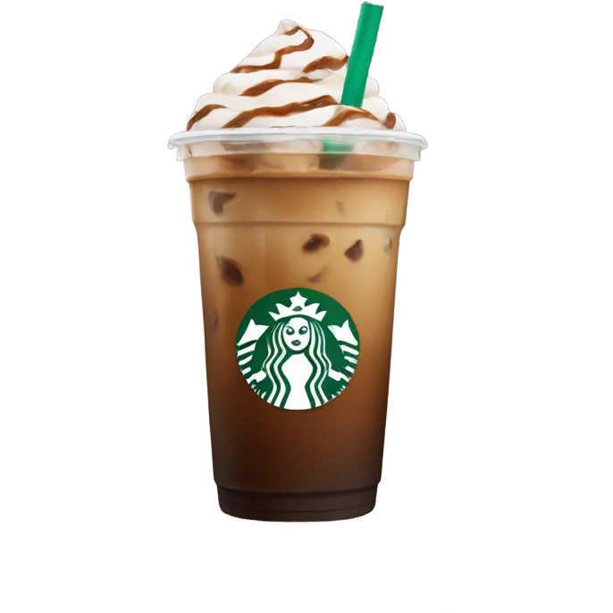 Starbucks iced coffee emoji