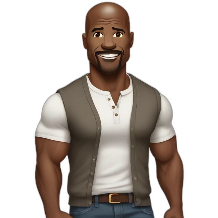 terry crews cartoon wearing henley emoji
