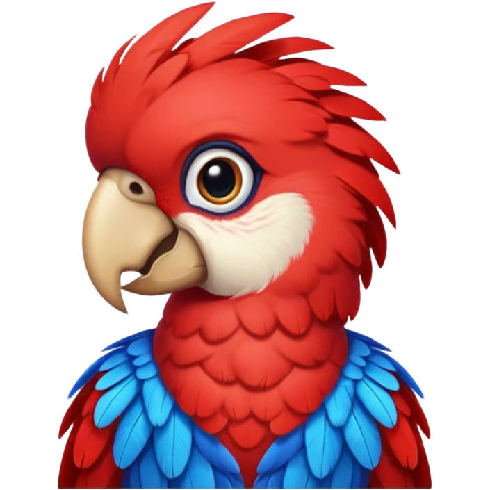 red parrot with shirt emoji
