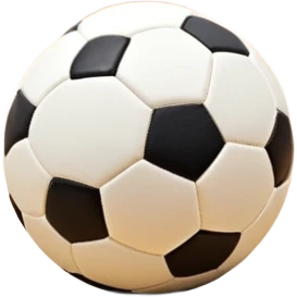 A close-up of a mini-football (futsal) ball placed on a wooden floor of an indoor sports hall, with the goalposts in the background. The scene highlights the smooth texture of the ball and the detailed net of the goal, emphasizing the fast-paced nature of the sport. emoji