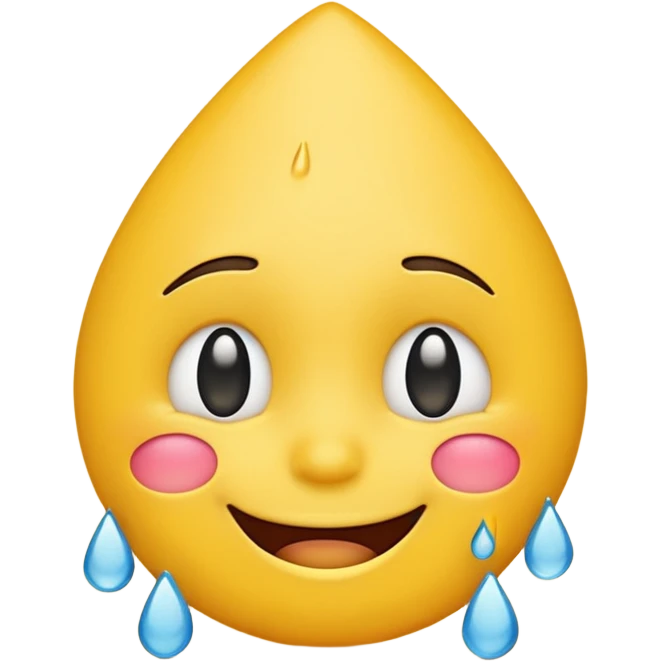 Smiling emoji making a crying face emoji