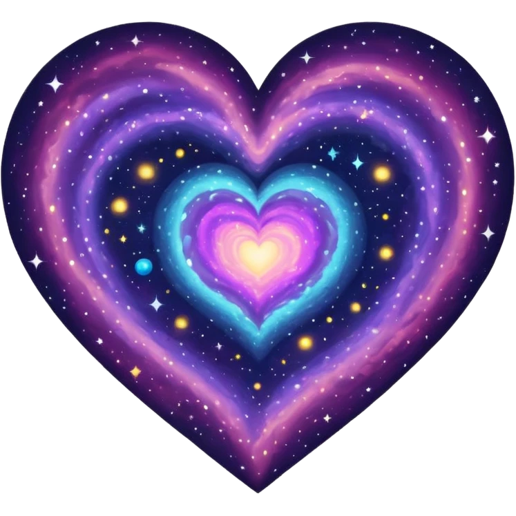 Heart galaxy emoji