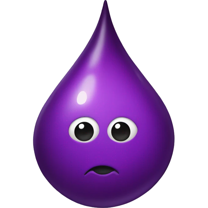 purple blood drop emoji