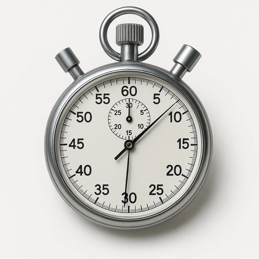 a stopwatch with buttons emoji