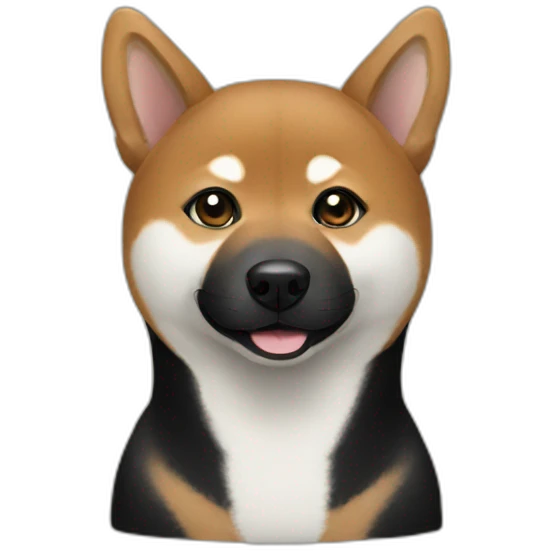 black shiba emoji