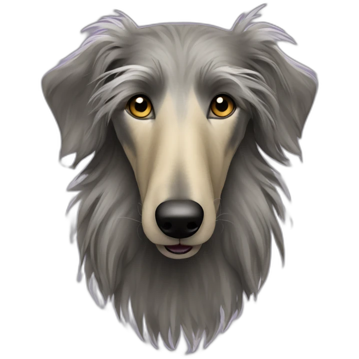 Scottish deerhound yellow fur emoji