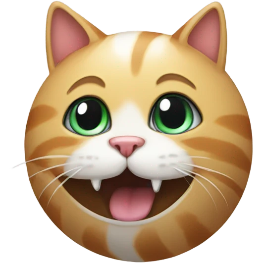 Cat on ball emoji