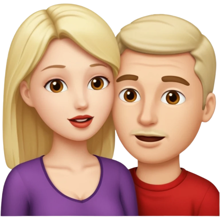 Woman giving male oral sex emoji