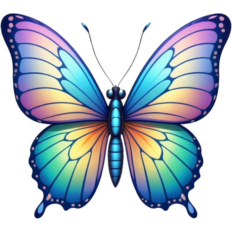 Electro zapping butterfly emoji