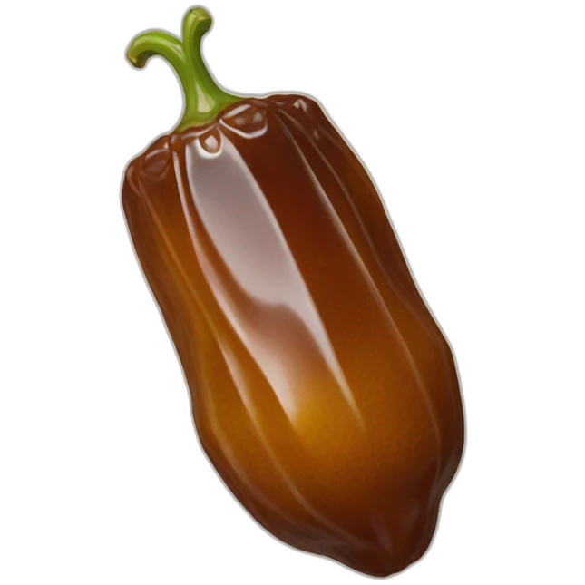 dried date shaped like a pepper emoji