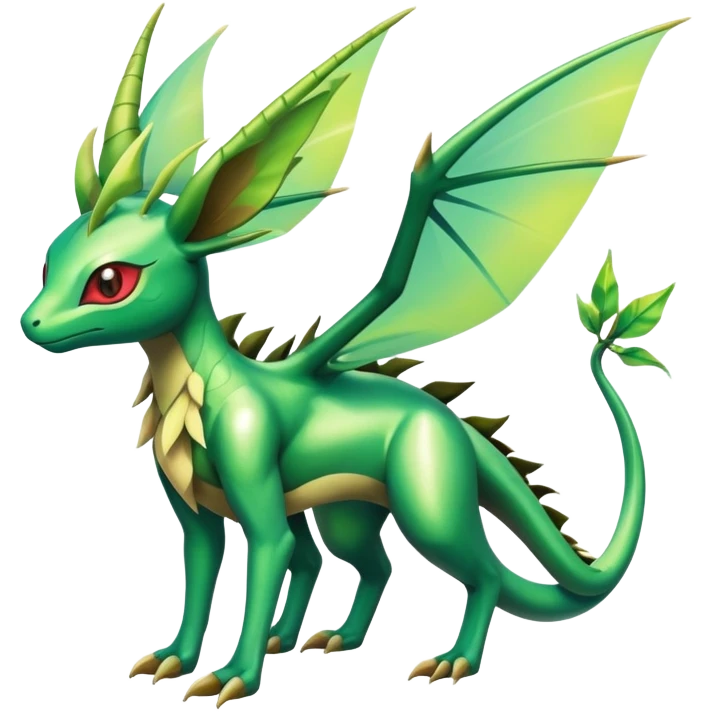 Shiny Exotic Flygon-Amaura-Leafeon-Scyther-Hybrid-Creature emoji