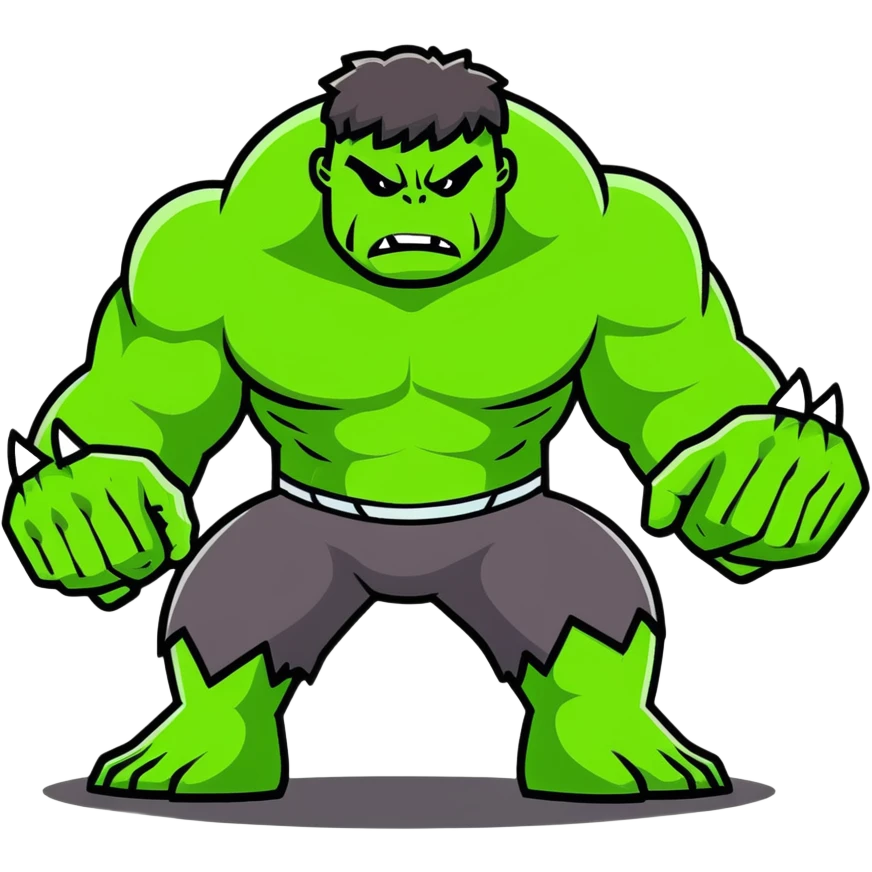 World Breaker Hulk, ultimate green monster with earth-shattering power, cracked ground beneath him emoji