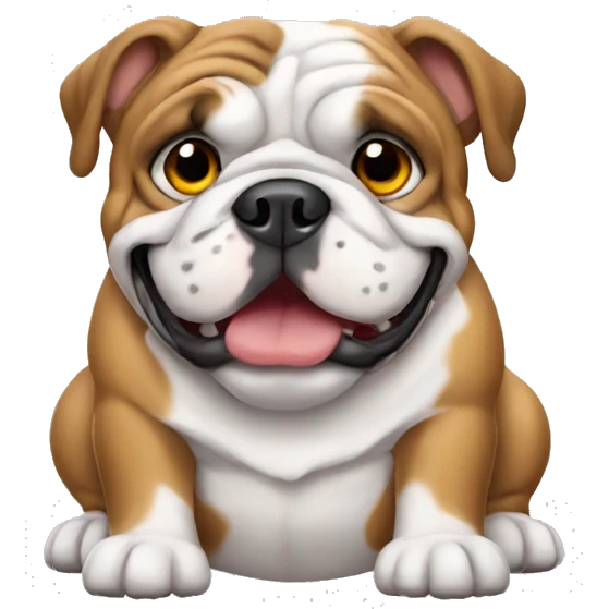 english bulldog  emoji