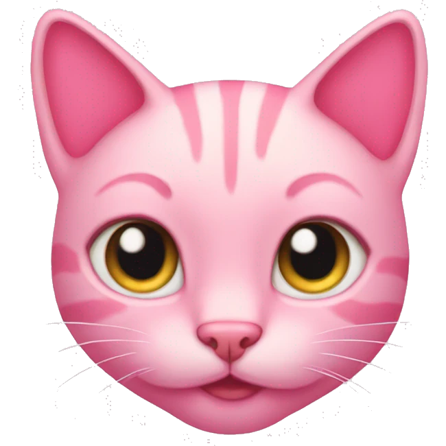Pink kitty emoji