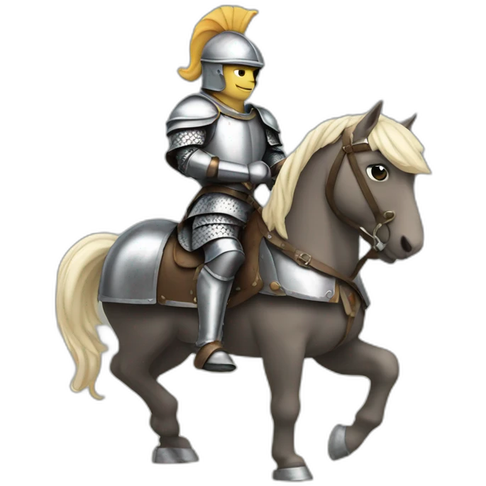 Knight on a horse emoji
