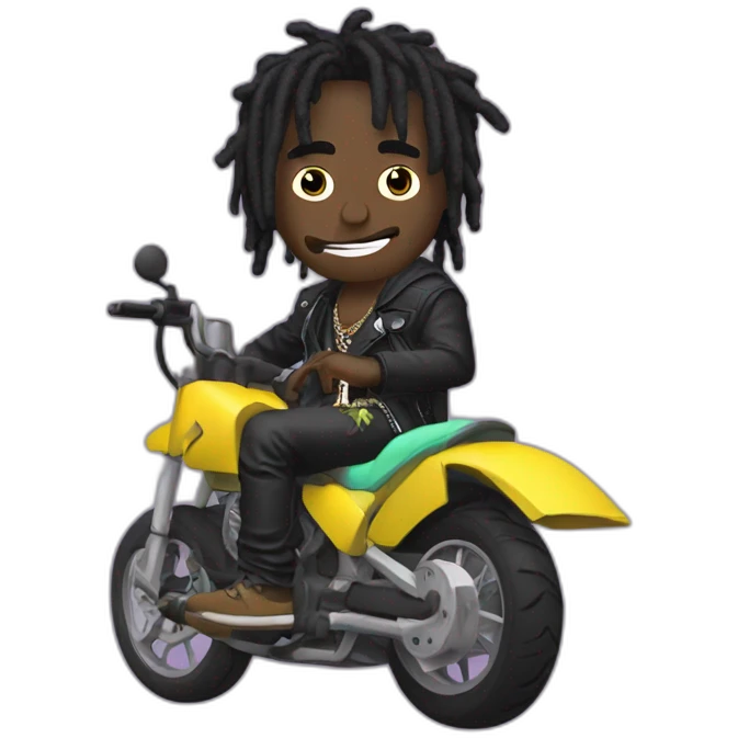 Lil uzi vert on moto emoji