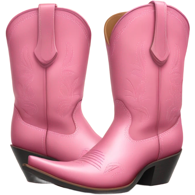 Pink cowboy boots  emoji
