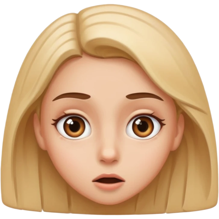Girl amazed at what she sees emoji