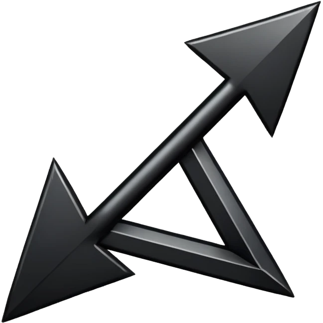 down arrow, bold and filled, minimal design emoji