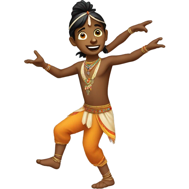 A dancing Indian boy emoji