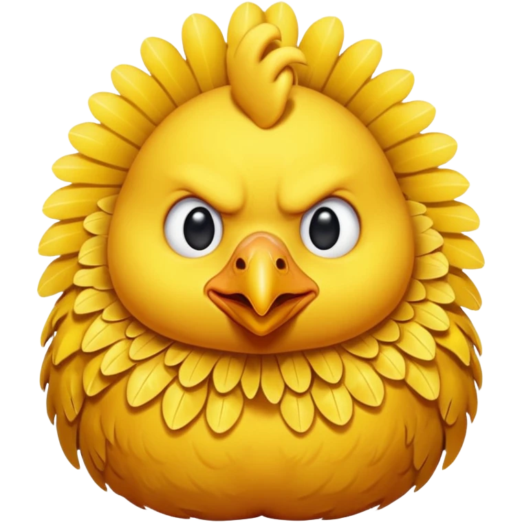 Sad chicken emoji