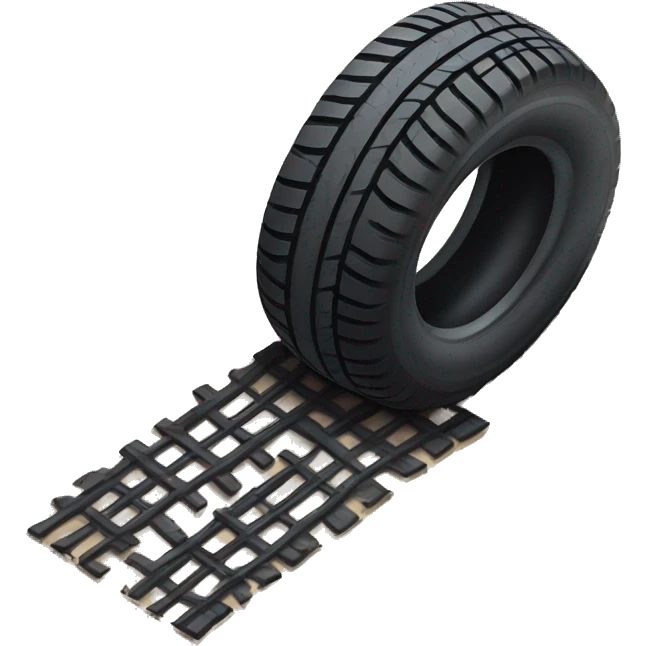 Tire tracks emoji