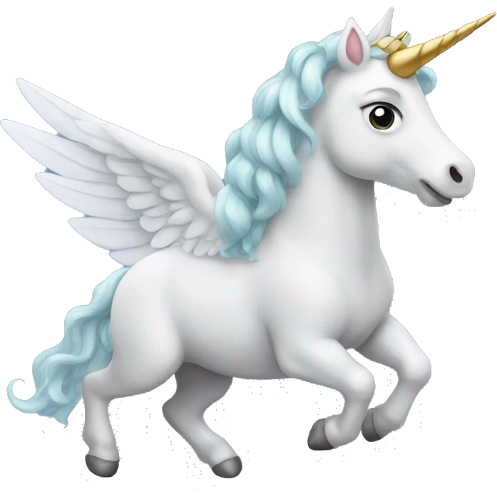 Winged unicorn emoji