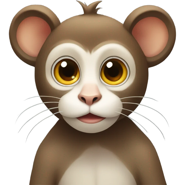 Monkey in a cat  emoji