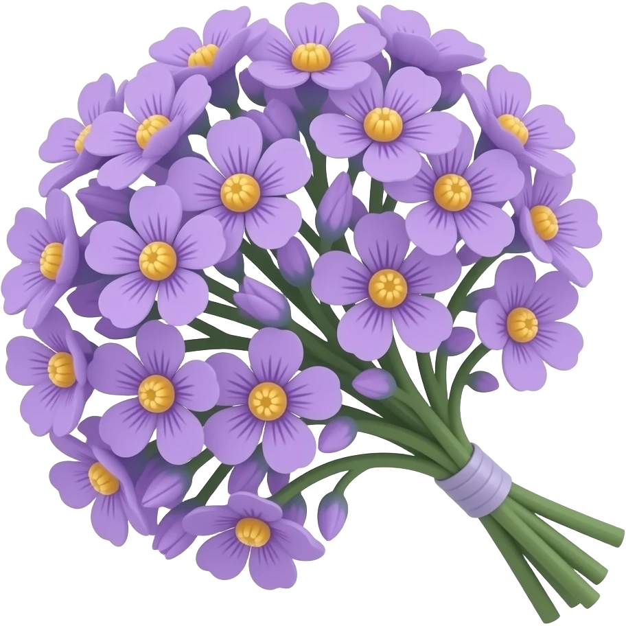 Bouquet of purple flowers emoji