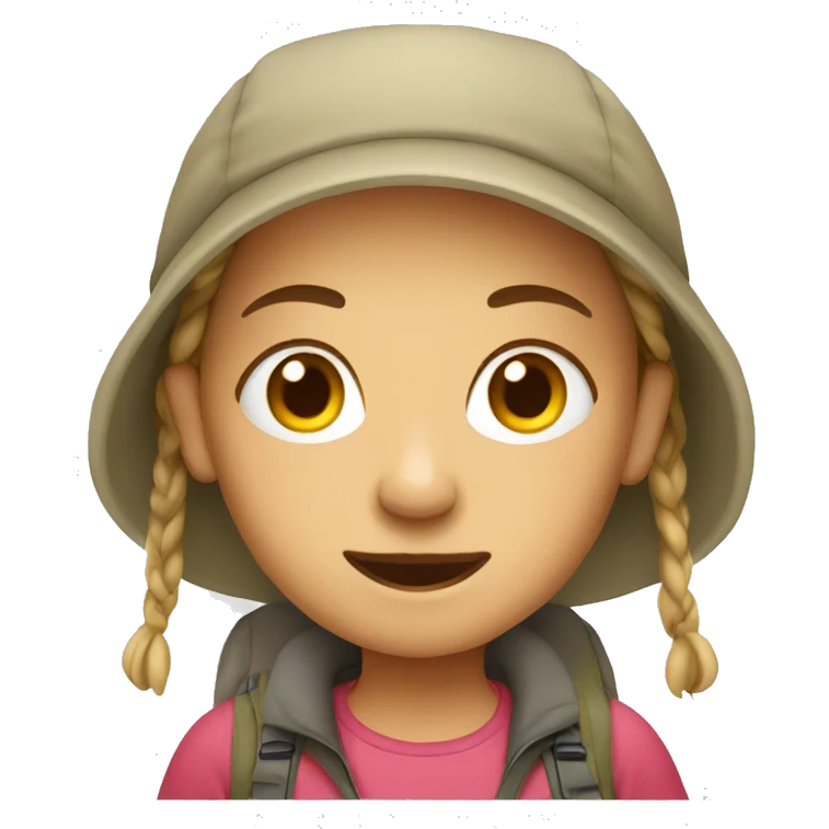 camping girl emoji