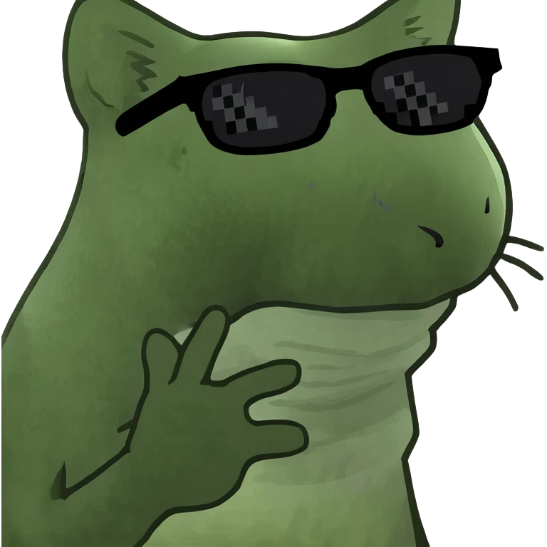 Cat with sunglasses emoji