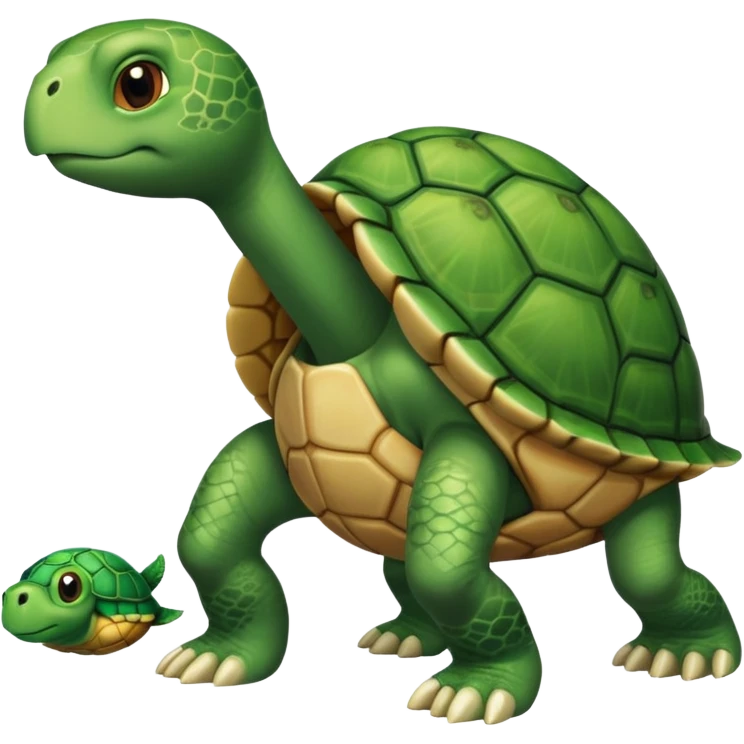 A human leg emoji combined with a turtle emoji