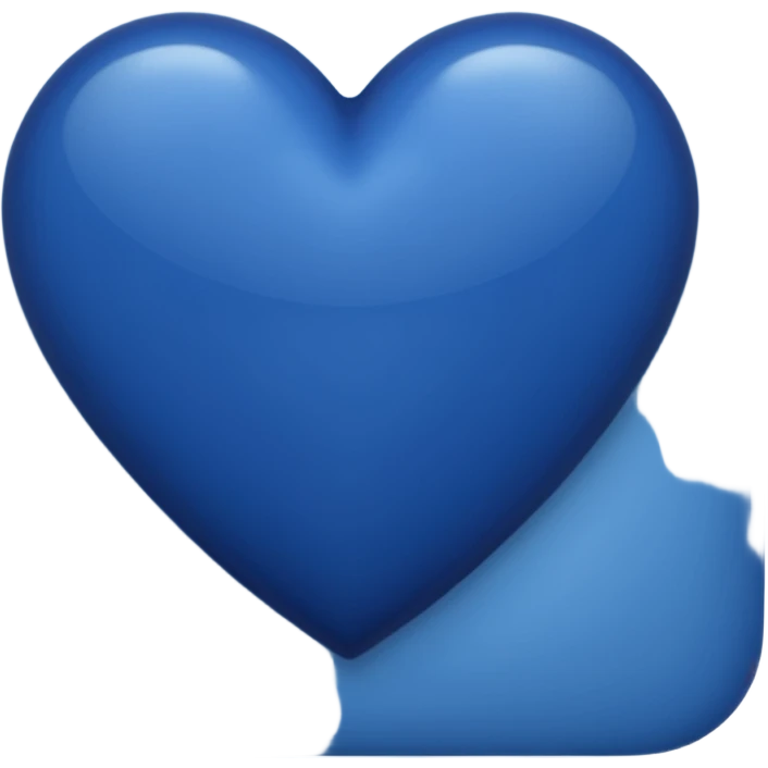 Navy blue heart emoji