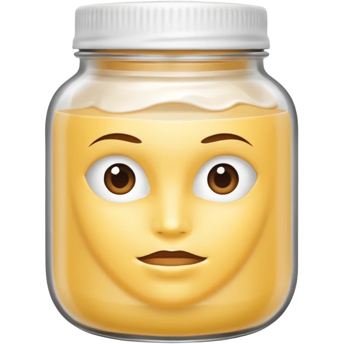 WHITE hair mask in a jar THE PRODUCT WITHOUT MOUTH AND EYES  emoji