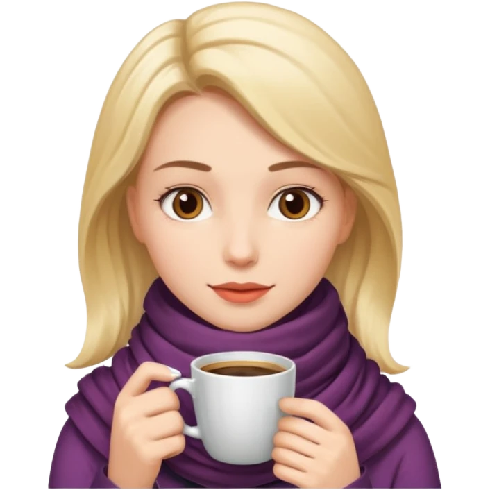 woman drinking coffee emoji