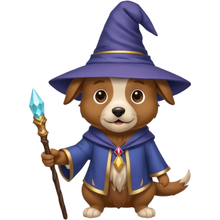 Dog wizard emoji