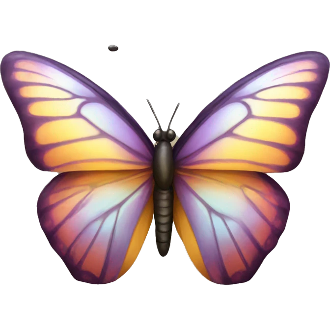 shiny butterfly emoji